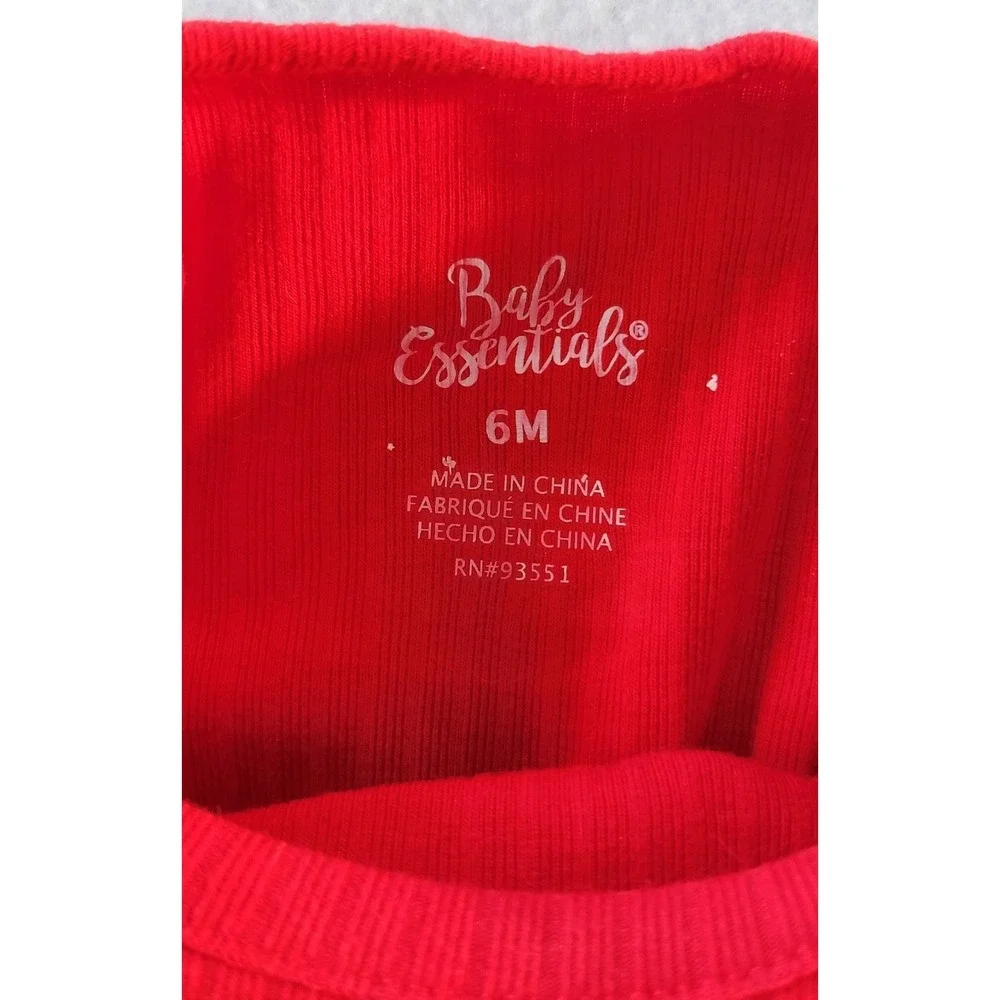 Baby Essentials Santa Tutu Size 3(1)-6(1)-9(1)-18(3)-24(1)‎ Months Red/Black
